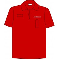 POLO PIQUÉ M/M 3 BOT VERMELHO BOMBEIRO * POLO PIQUÉ M/M 3 BOT VERMELHO BOMBEIRO *